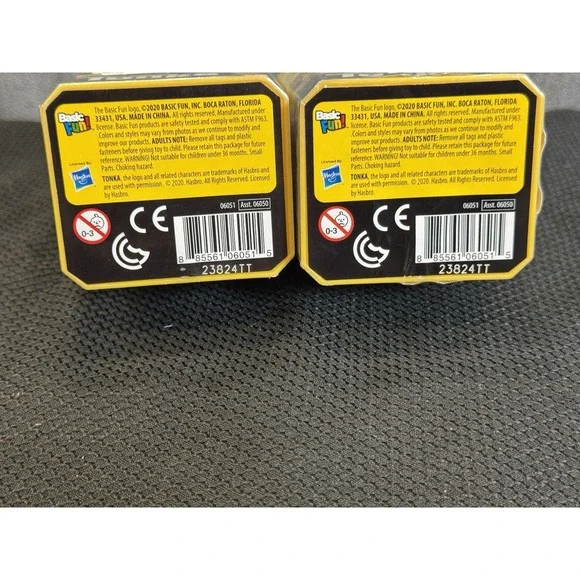 NEW Sealed Tonka Mud Rescue Utility Tow Truck Die Cast Blue Yellow Lot Of Two - Picture 4 of 4